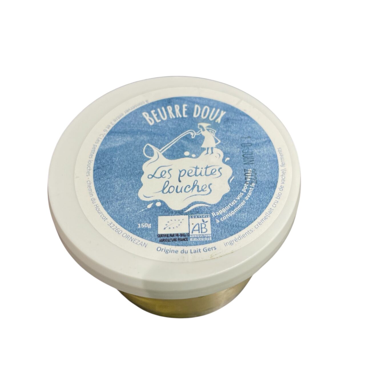 BEURRE Doux BIO 150g