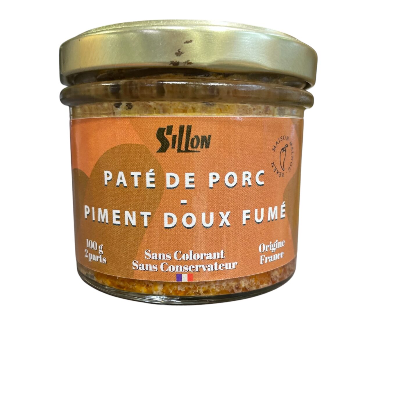 PATÉ AU PIMENT DOUX FUMÉ 100g