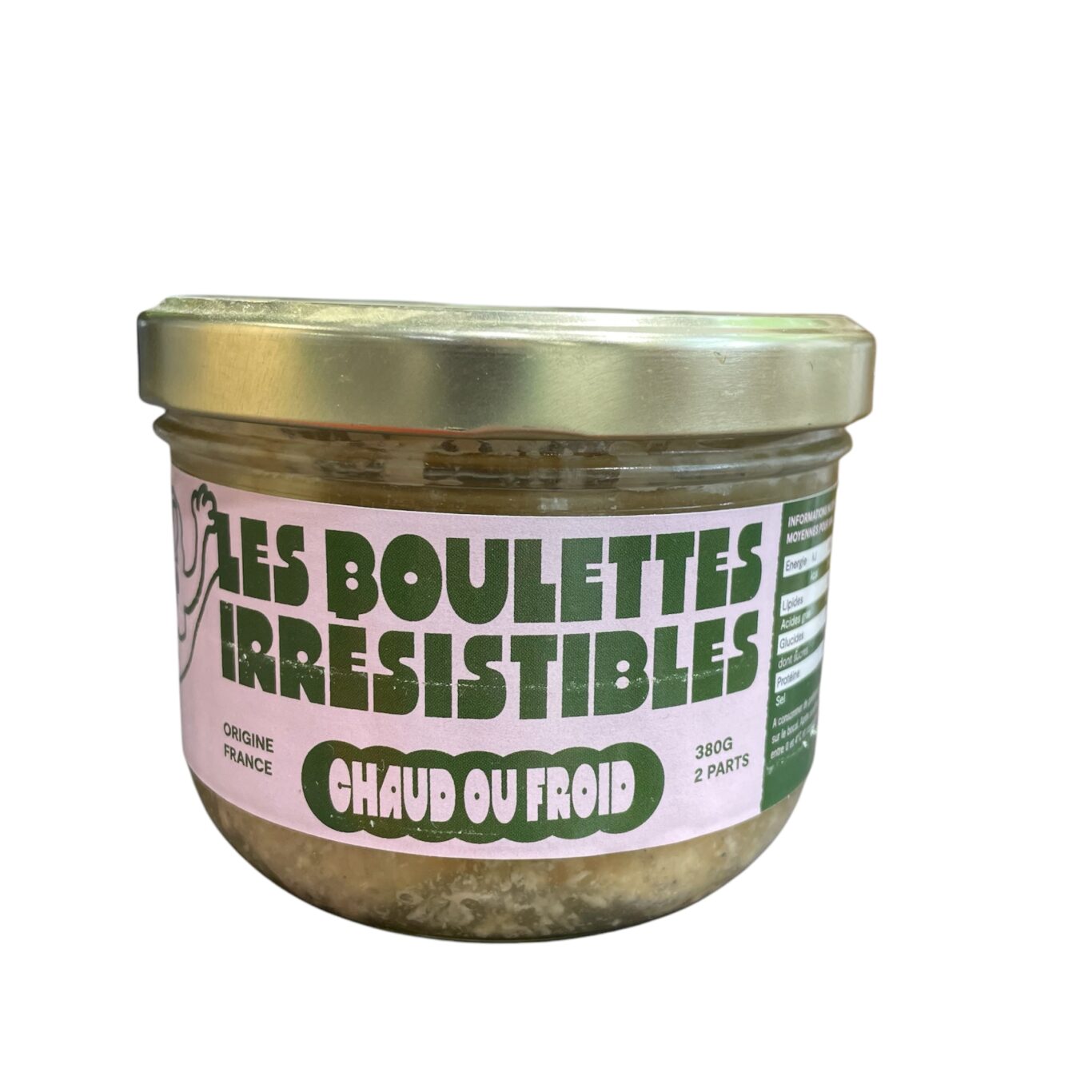 BOULETTES DE PORC, L'IRRÉSISTIBLE 380g