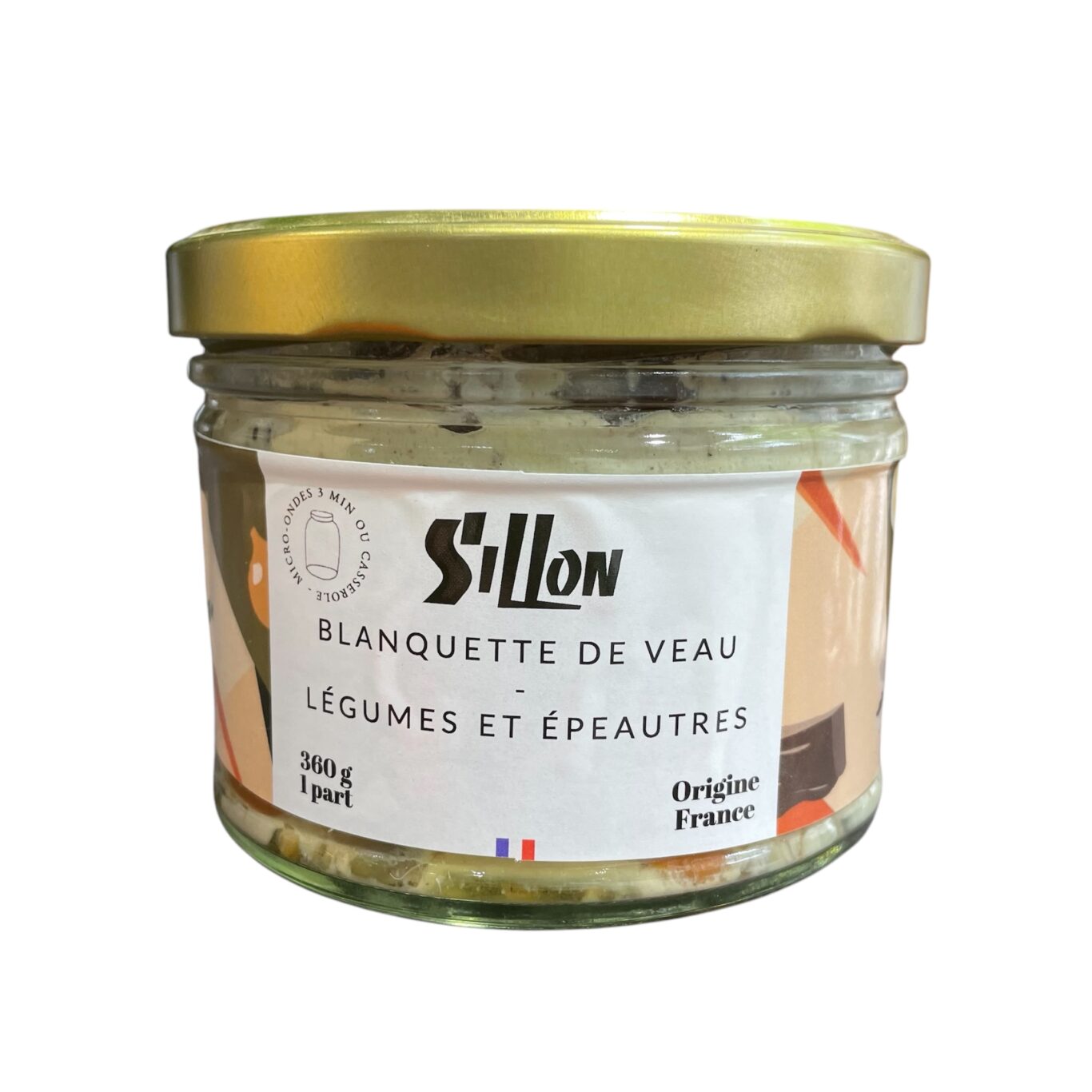 BLANQUETTE DE VEAU LÉGUMES ET ÉPEAUTRE 360g