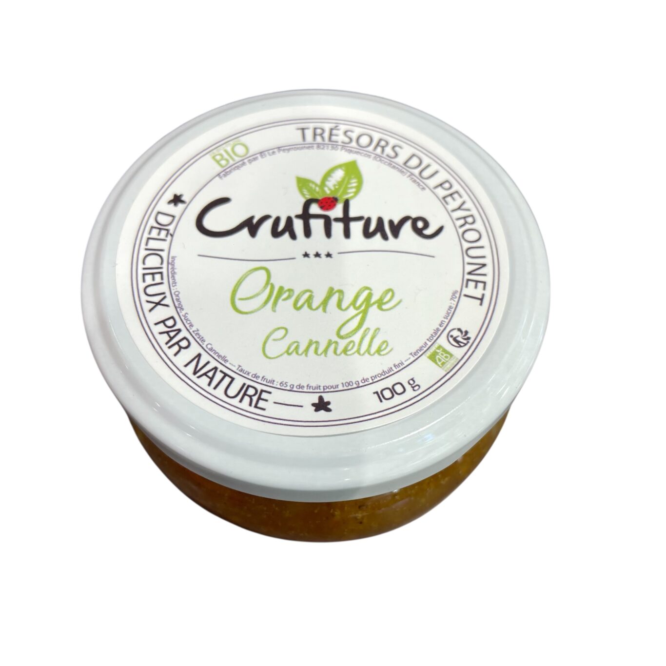 CRUFITURE ORANGE CANNELLE 100g BIO