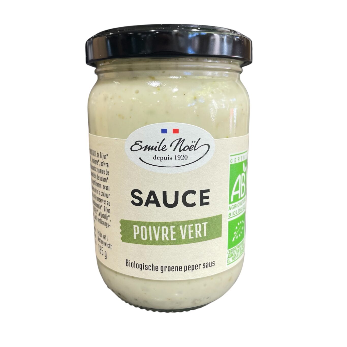 SAUCE POIVRE VERT BIO 185g